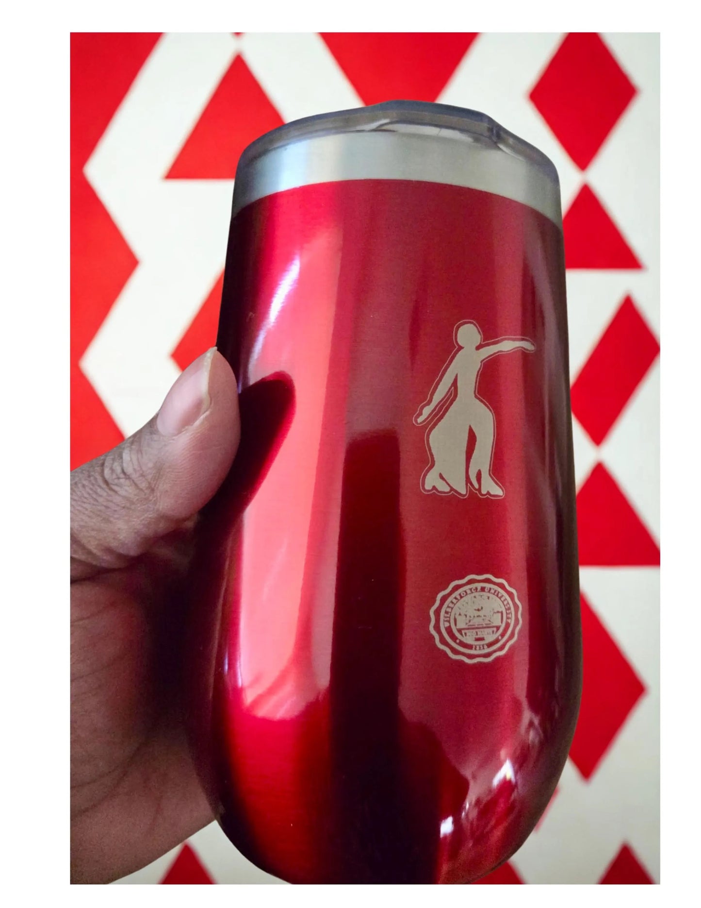 Custom Fraternity or Sorority 20 oz Tumbler or 17 oz Wine Cooler! Personalized Stainless Steel Greek Letter Gift!