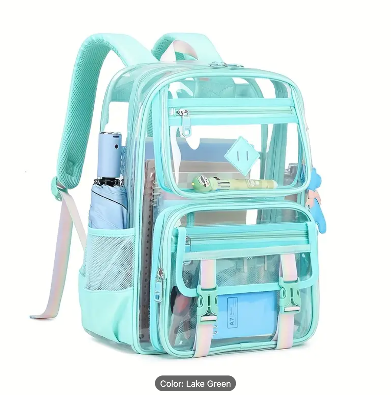 Clear Vinyl Book Bag! Safety Meets Style Offered by LaserCraft Design Studios