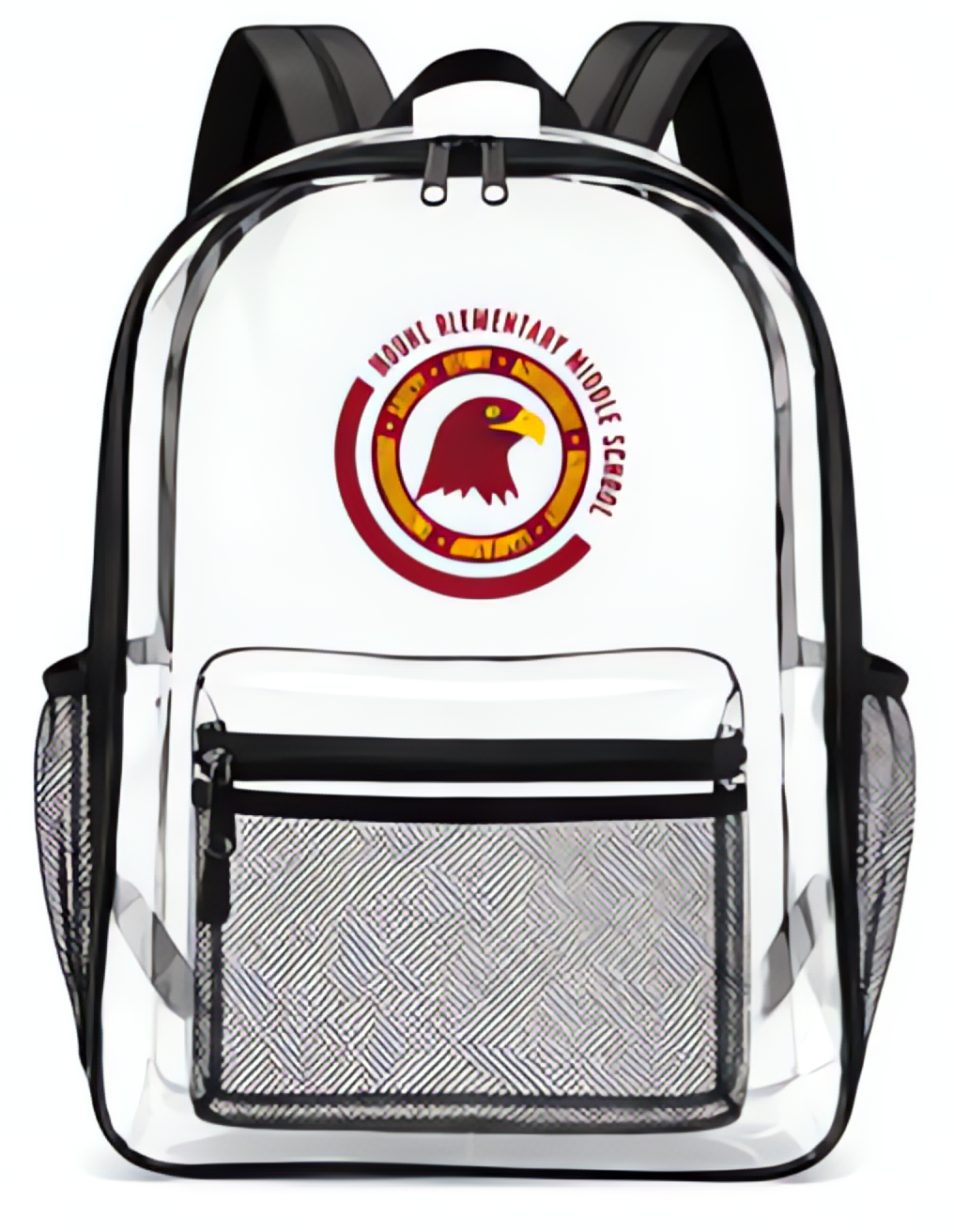 Mount Royal Elementary/Middle School Premium Clear Backpack Lasercraft Design