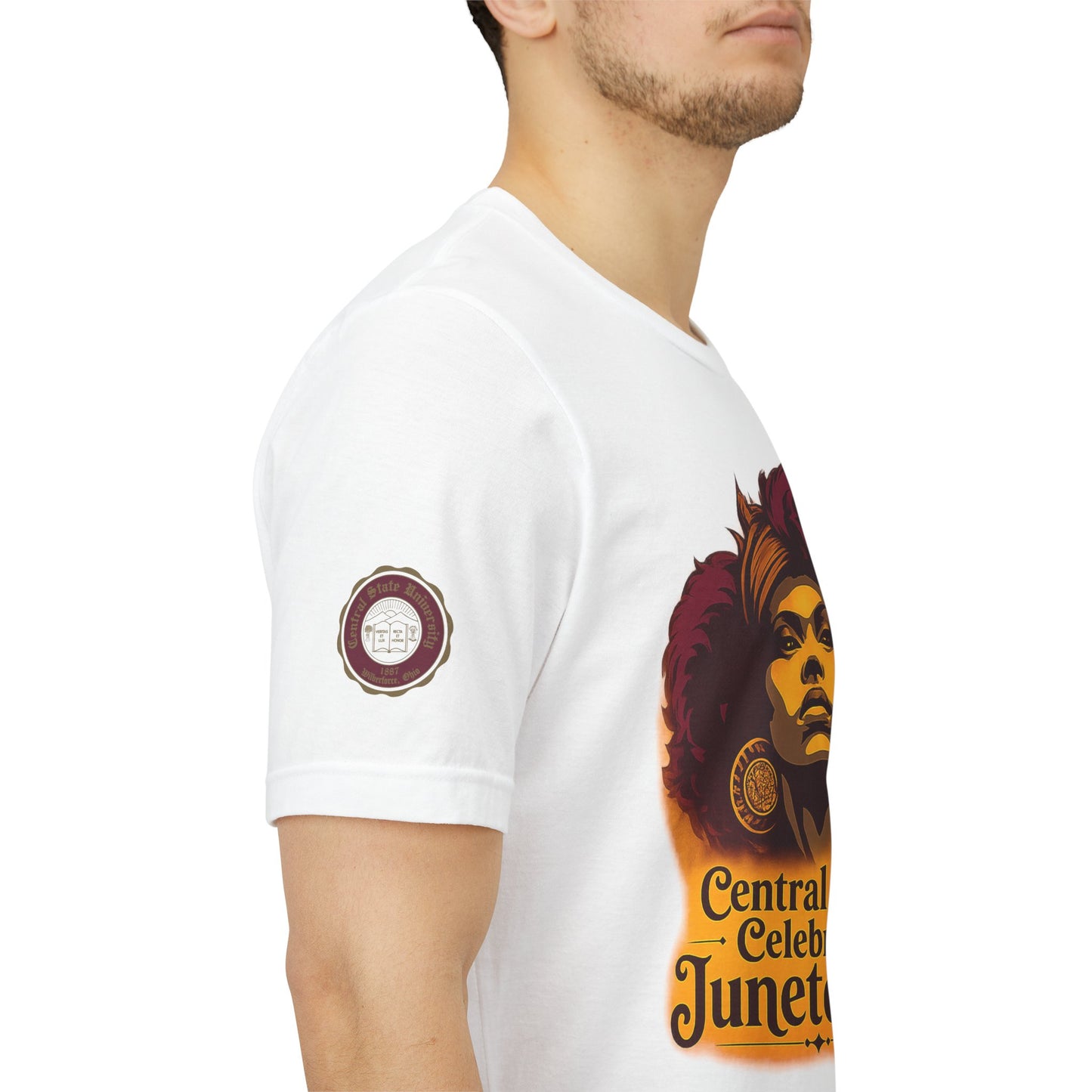 Juneteenth Celebration T-Shirt — "Central State Celebrates Juneteenth" Retro Afro Pride Tee