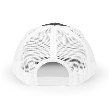 Copy of DEM Logo Snapback Trucker Cap — Red Mesh Baseball Hat Printify