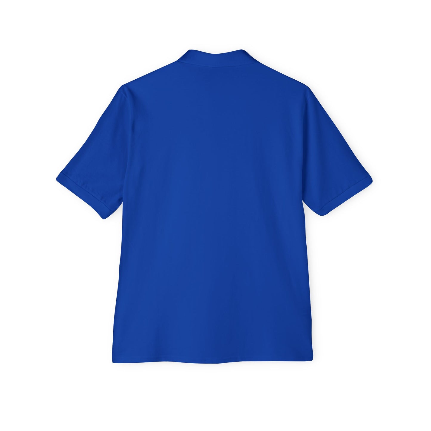 Roland Park Elementary/Middle Royal Blue Polo — Embroidered Gold Lion Crest 'RFCMS' Printify