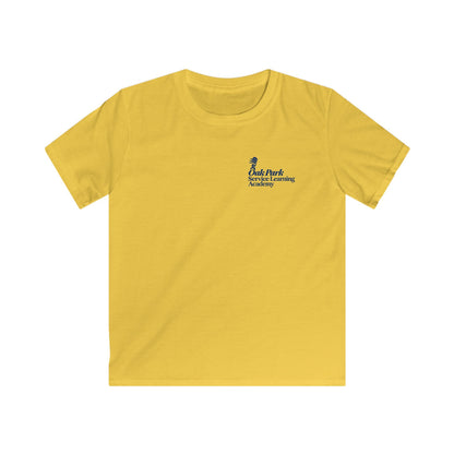 Oak Park Service Learning Academy T-Shirt – Navy & Gold Printify