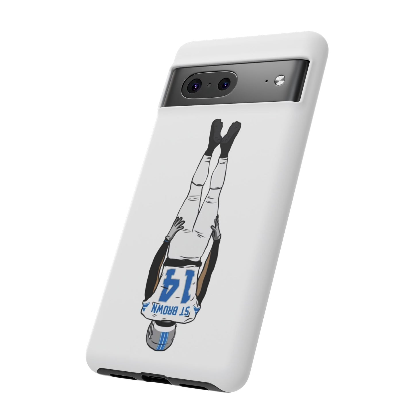 Android! Amon Ra St. Brown Lions Phone Case: Tough Cases with Bold Player Graphic