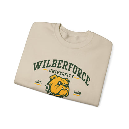 Wilberforce University Athletics Crewneck Sweatshirt — Bulldog Collegiate Pullover Printify