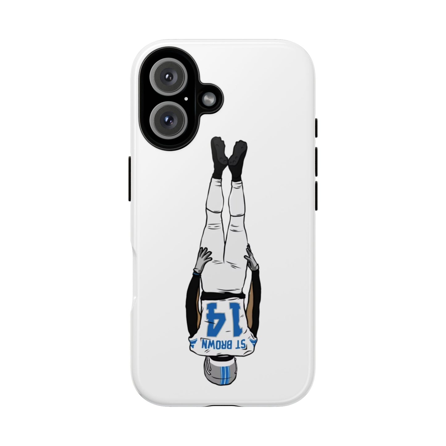 Android! Amon Ra St. Brown Lions Phone Case: Tough Cases with Bold Player Graphic