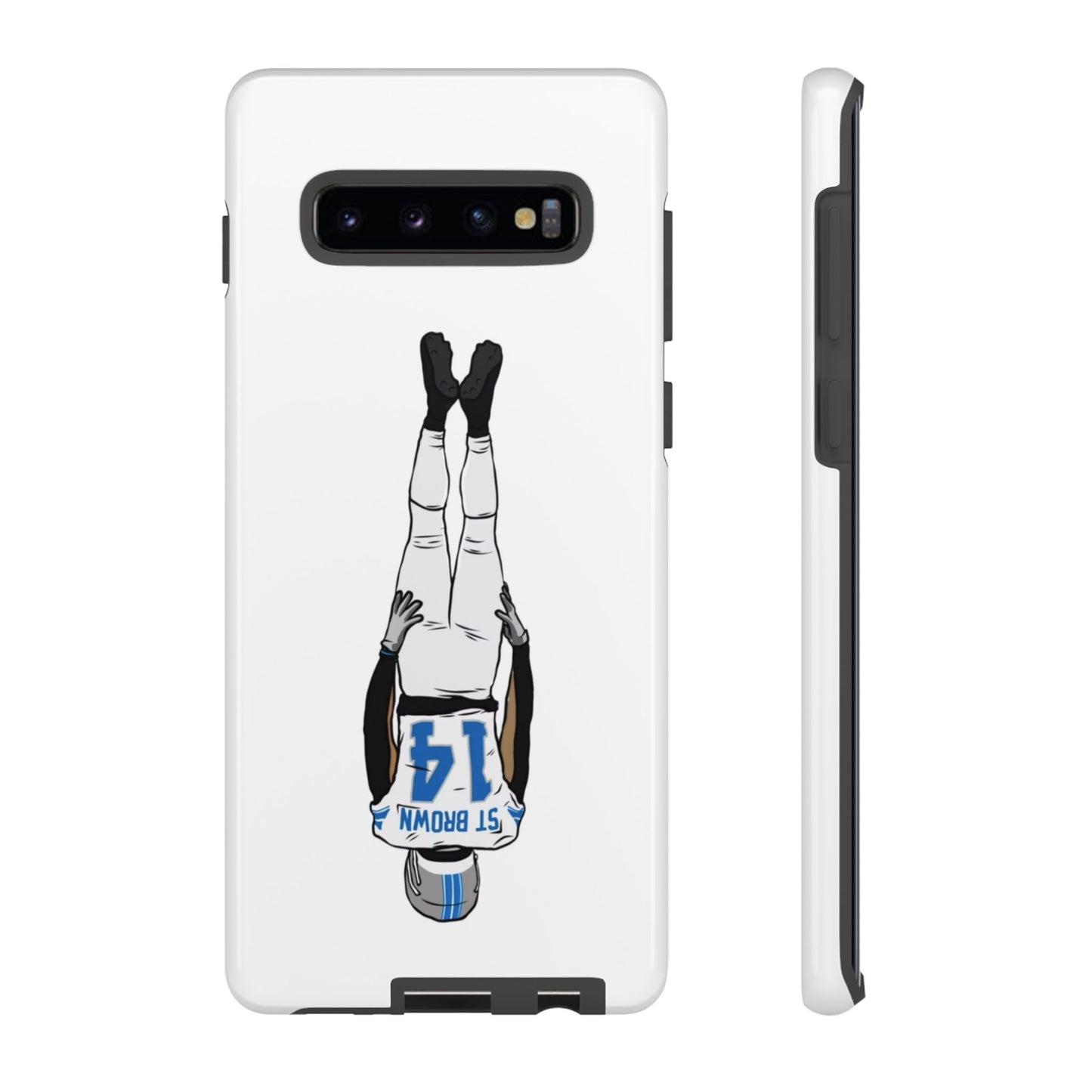 Android! Amon Ra St. Brown Lions Phone Case: Tough Cases with Bold Player Graphic