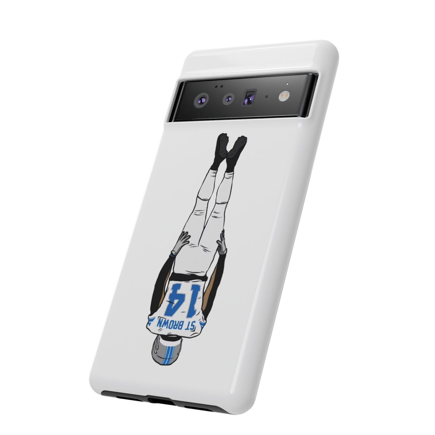 Android! Amon Ra St. Brown Lions Phone Case: Tough Cases with Bold Player Graphic