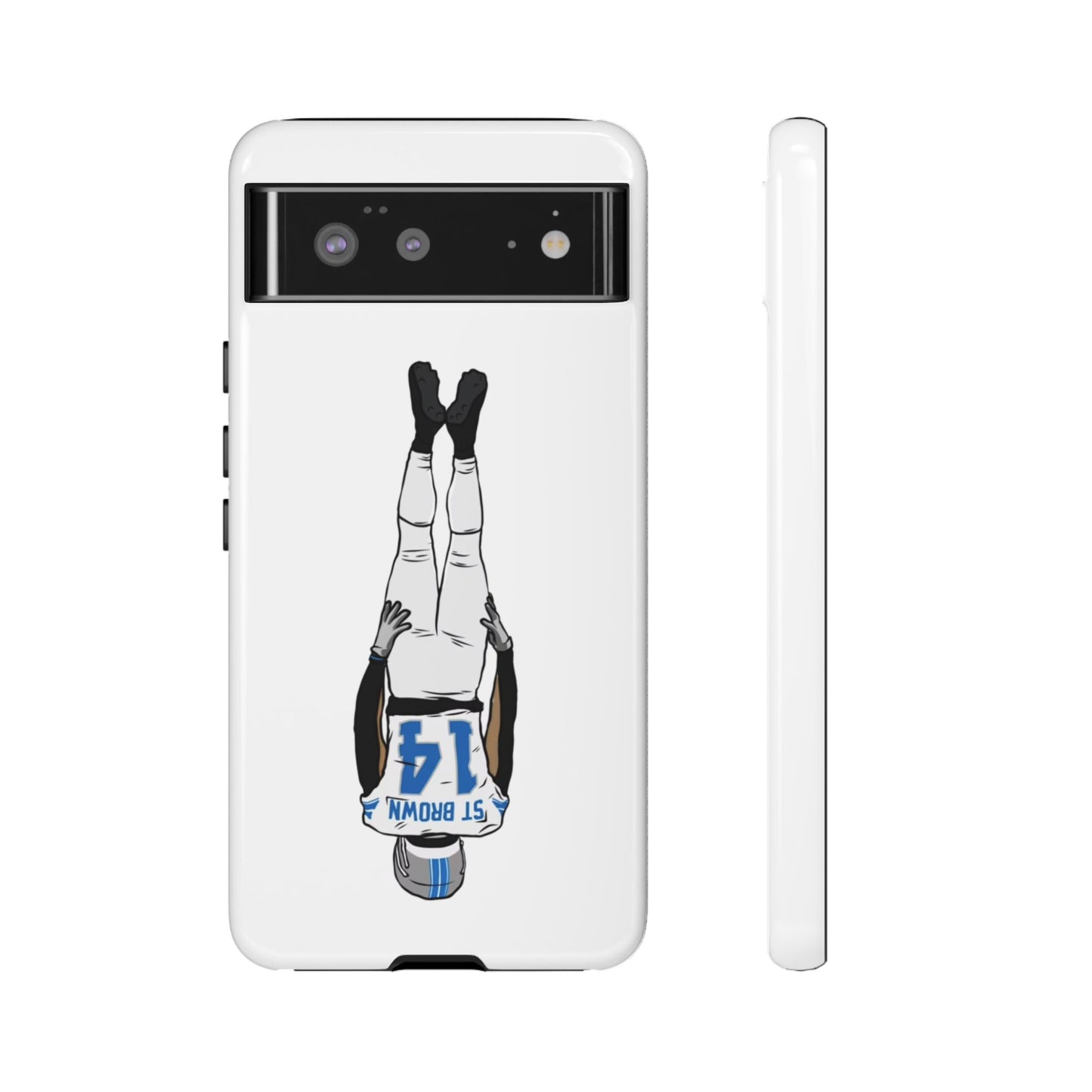 Android! Amon Ra St. Brown Lions Phone Case: Tough Cases with Bold Player Graphic