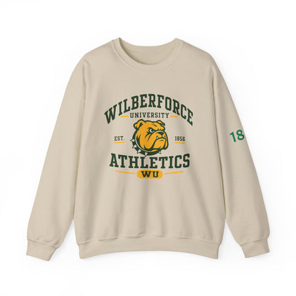 Wilberforce University Athletics Crewneck Sweatshirt — Bulldog Collegiate Pullover Printify