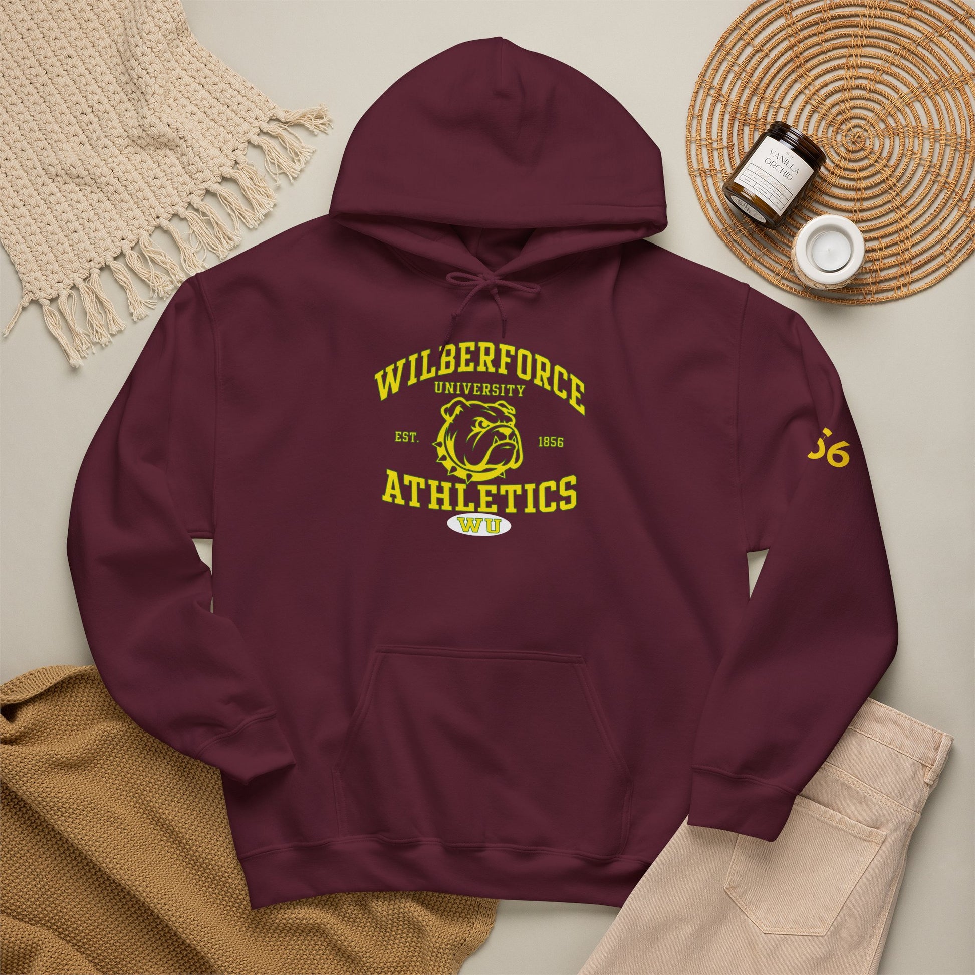 Wilberforce University Athletics Hoodie – Vintage Mascot College Sports Sweatshirt Printify