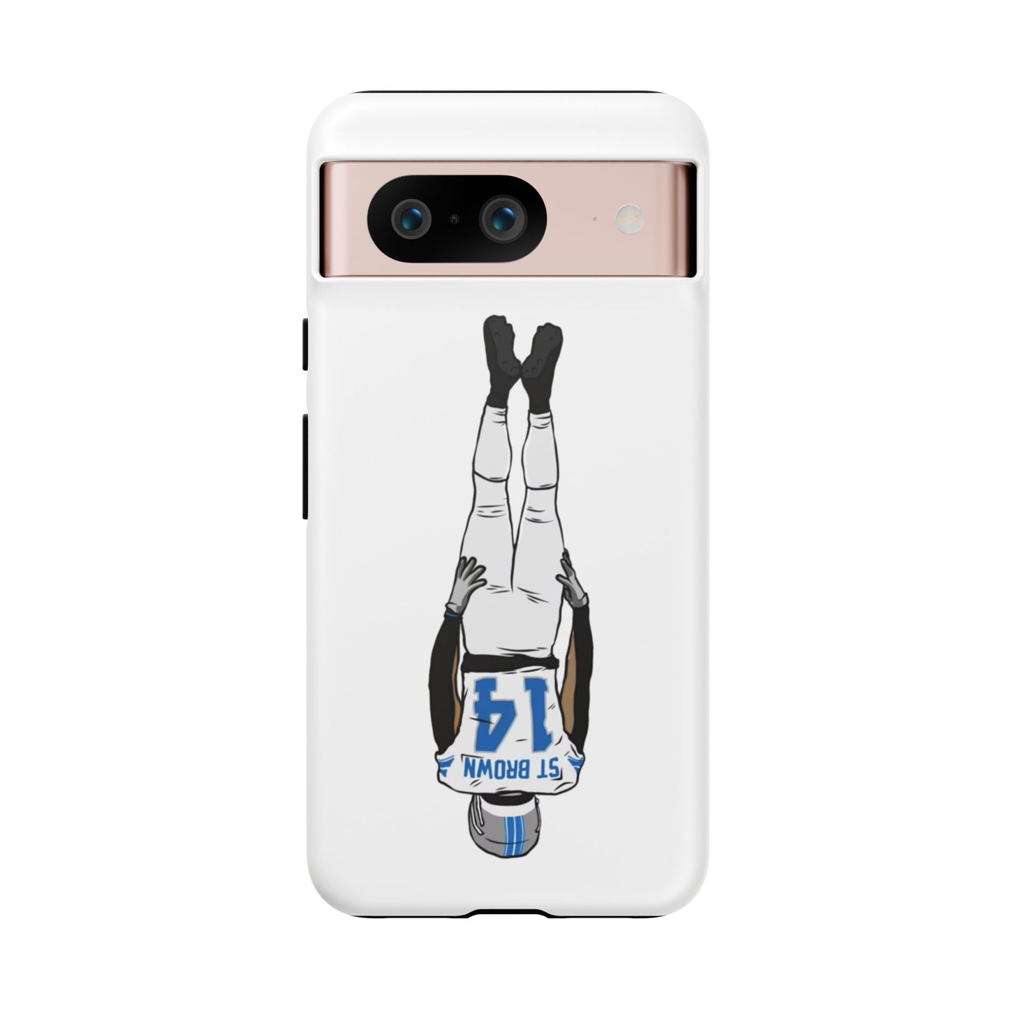 Android! Amon Ra St. Brown Lions Phone Case: Tough Cases with Bold Player Graphic