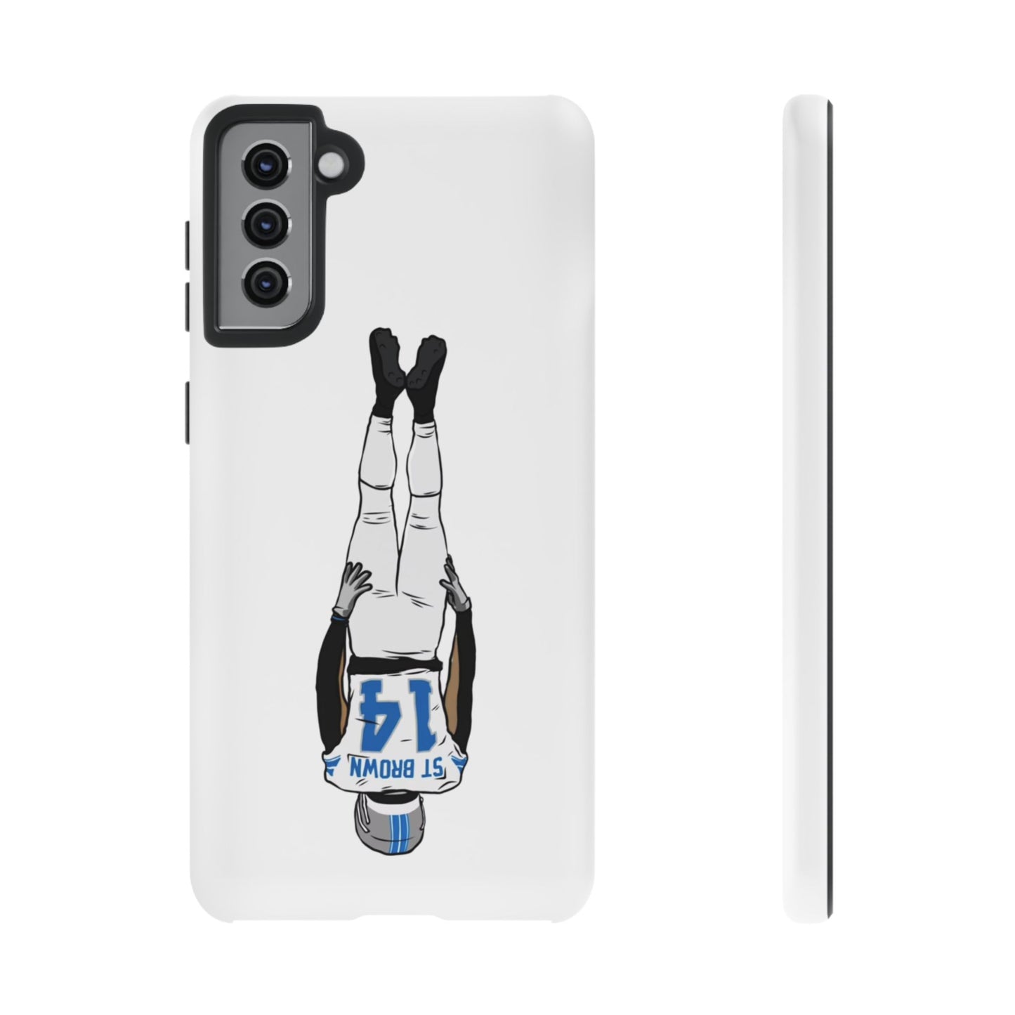 Android! Amon Ra St. Brown Lions Phone Case: Tough Cases with Bold Player Graphic