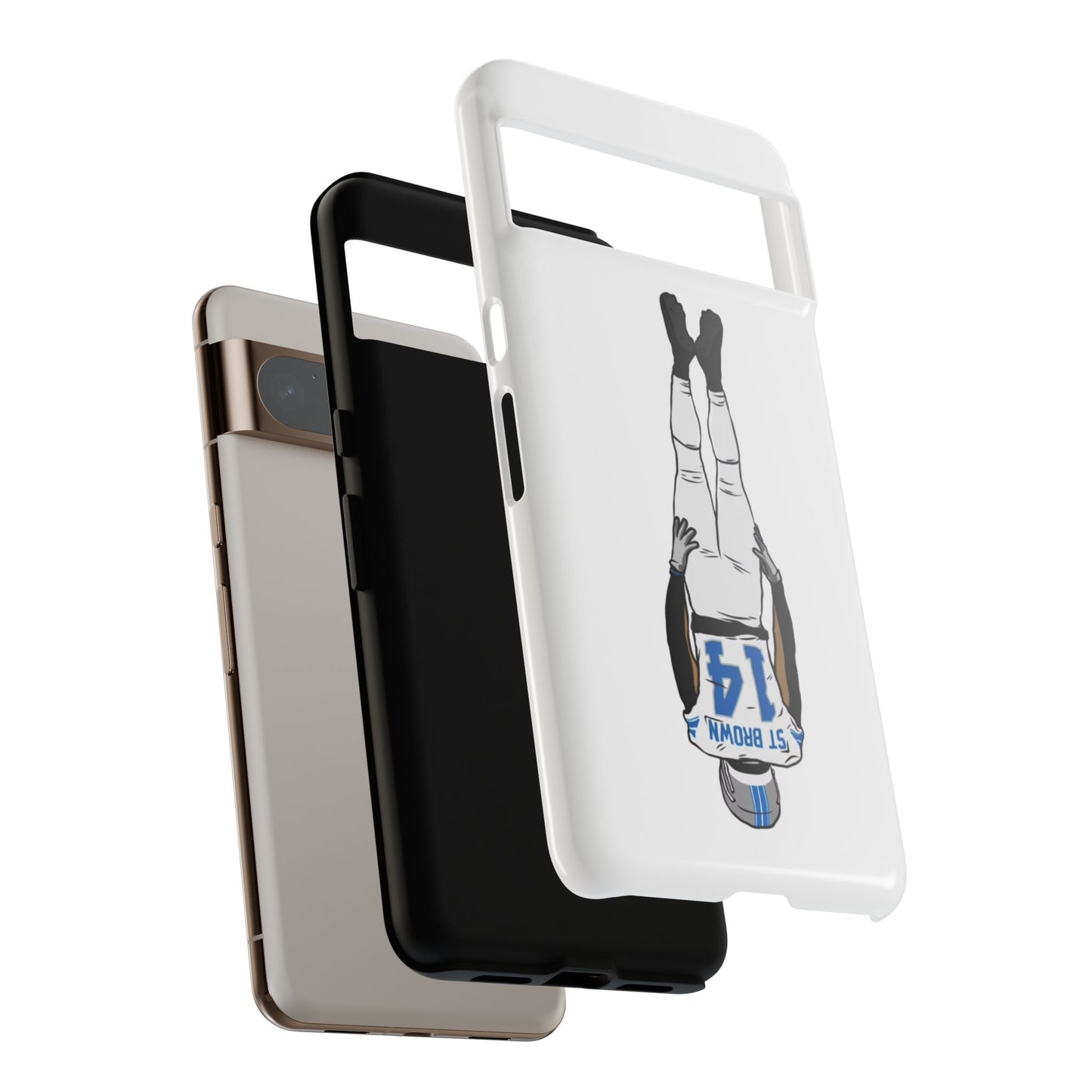 Android! Amon Ra St. Brown Lions Phone Case: Tough Cases with Bold Player Graphic