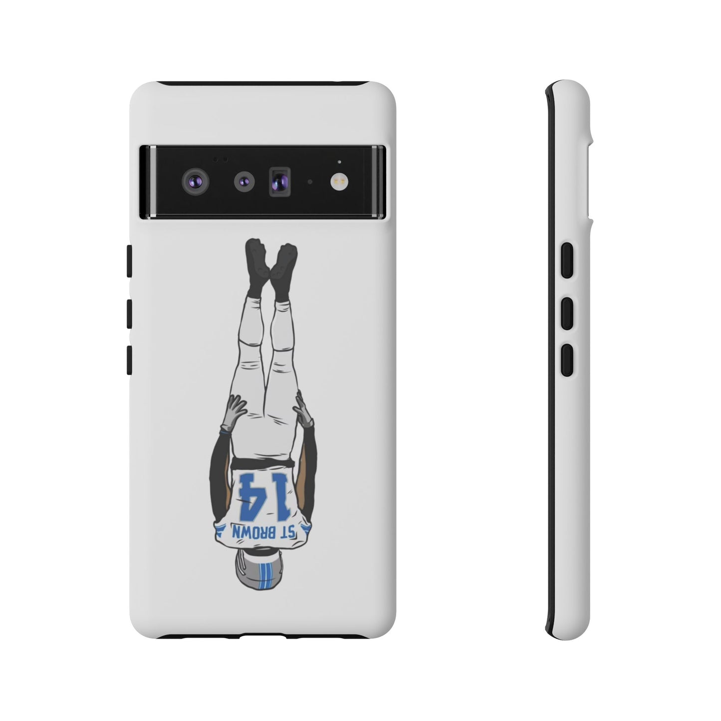 Android! Amon Ra St. Brown Lions Phone Case: Tough Cases with Bold Player Graphic