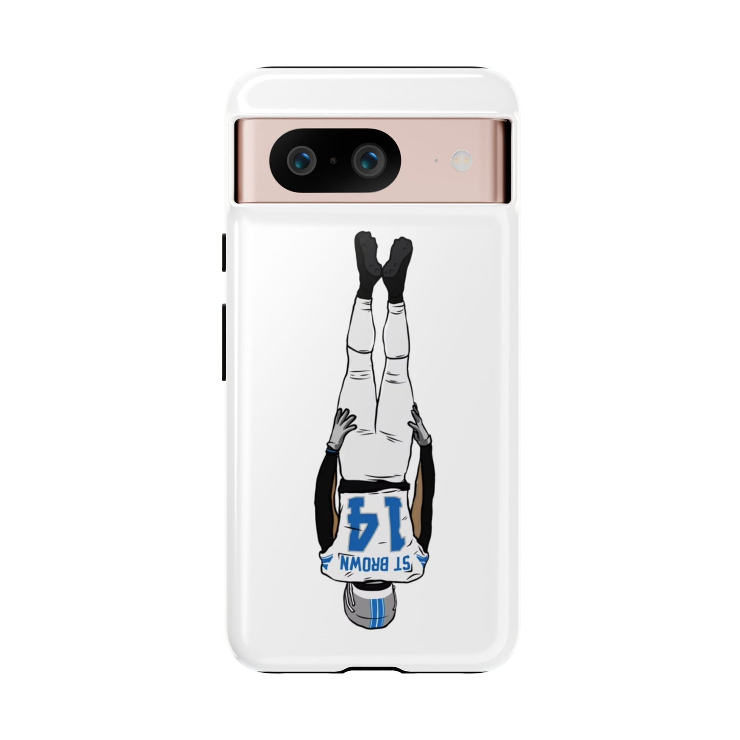 Android! Amon Ra St. Brown Lions Phone Case: Tough Cases with Bold Player Graphic