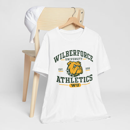 Wilberforce University Athletics T-Shirt — Bulldogs Logo College Tee Printify