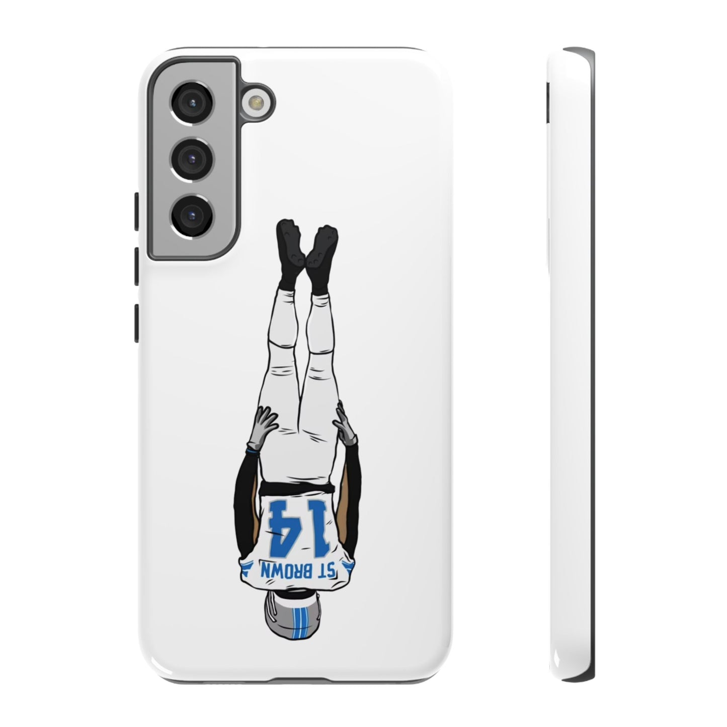 Android! Amon Ra St. Brown Lions Phone Case: Tough Cases with Bold Player Graphic