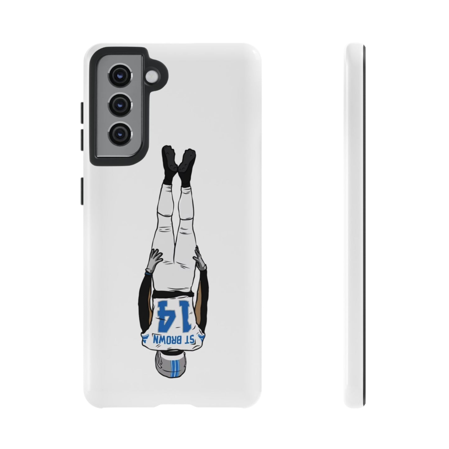 Android! Amon Ra St. Brown Lions Phone Case: Tough Cases with Bold Player Graphic