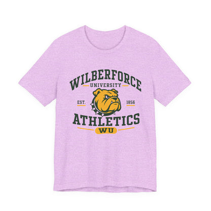 Wilberforce University Athletics T-Shirt — Bulldogs Logo College Tee Printify