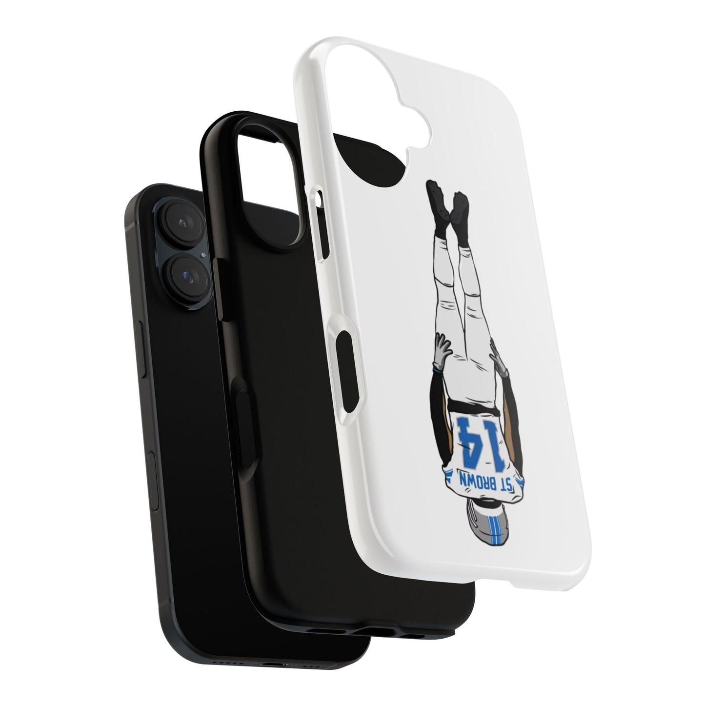 Android! Amon Ra St. Brown Lions Phone Case: Tough Cases with Bold Player Graphic