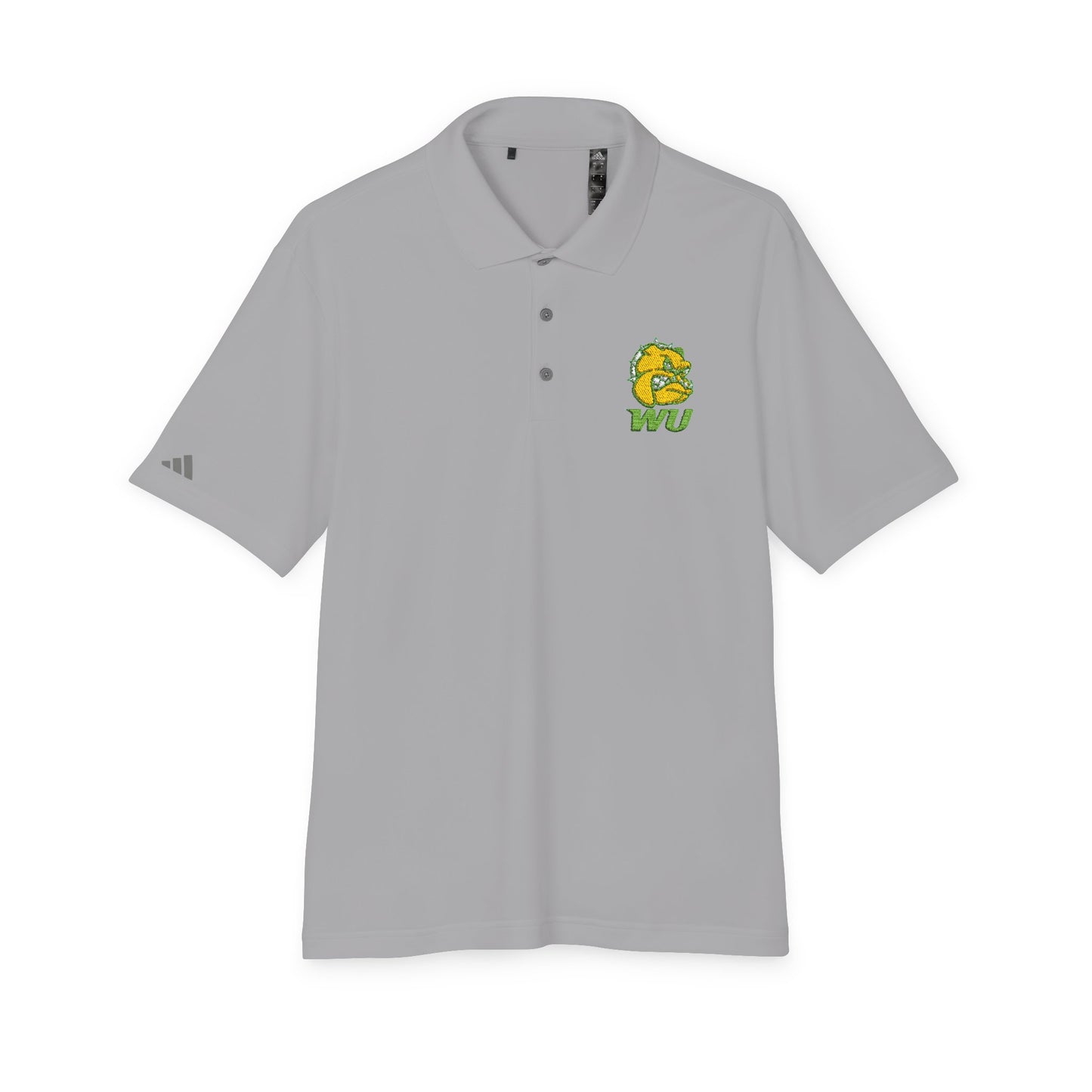 WU Bulldog Logo Polo Shirt — Embroidered College Team Performance Polo Printify