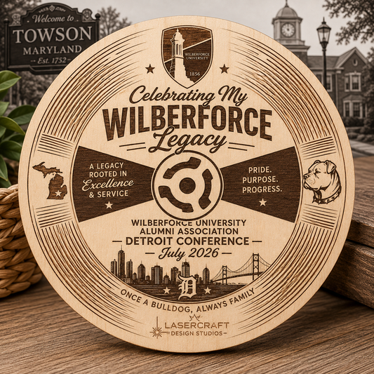 Wilberforce University Coasters - 200 Count Lasercraft Design