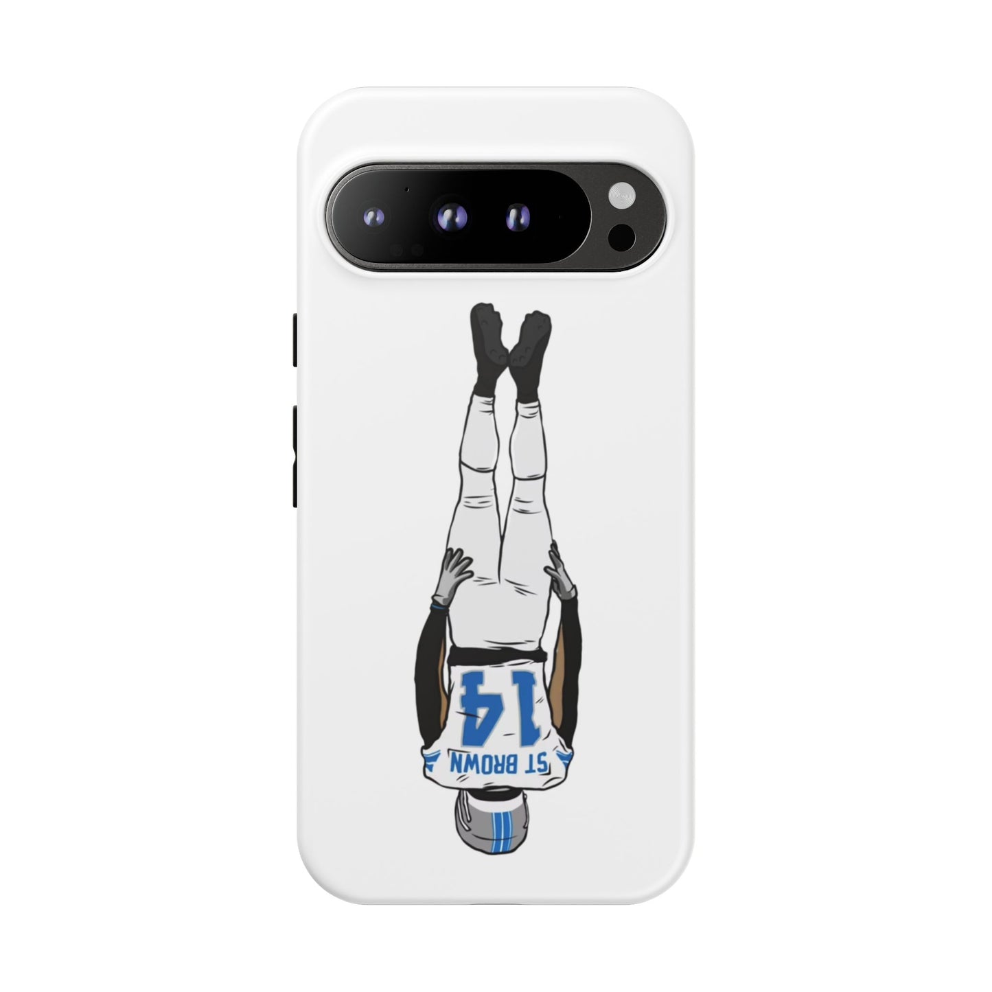 Android! Amon Ra St. Brown Lions Phone Case: Tough Cases with Bold Player Graphic