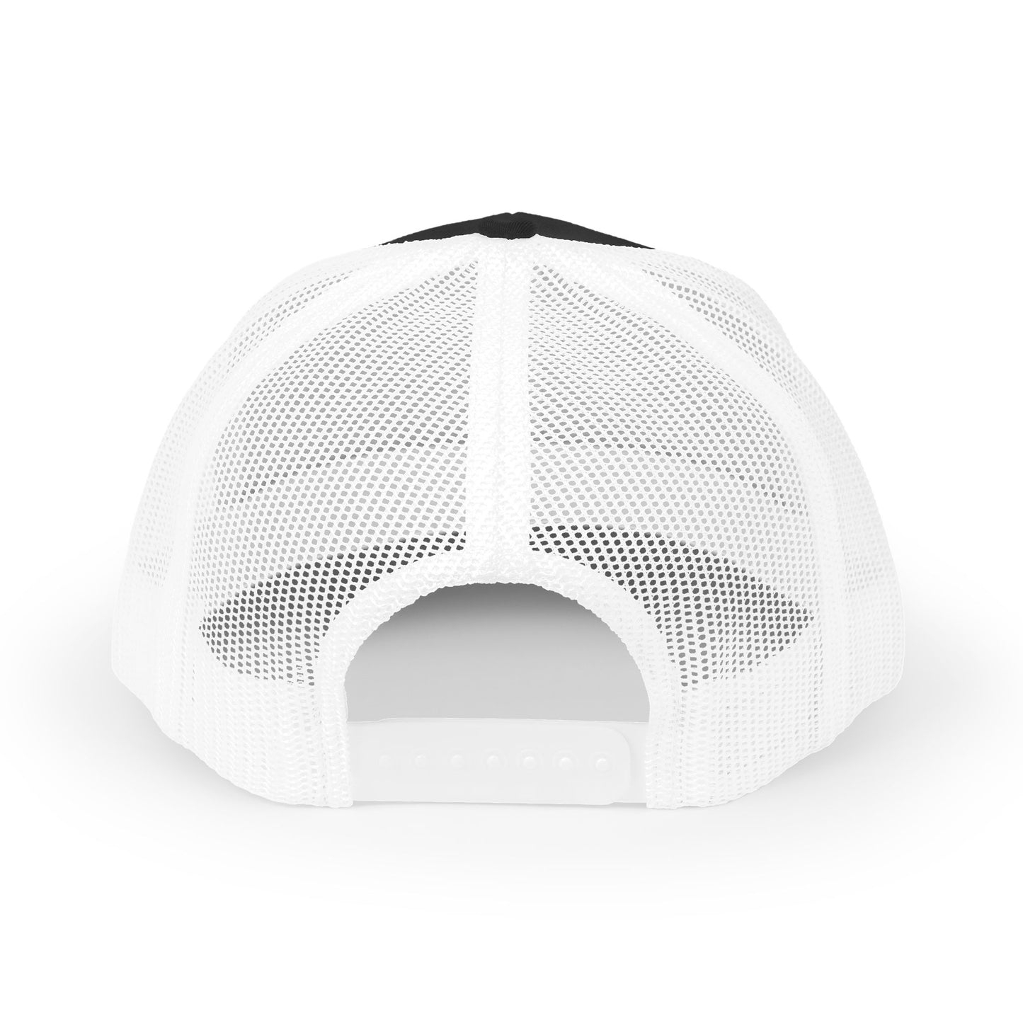 Copy of DEM Logo Snapback Trucker Cap — Red Mesh Baseball Hat Printify