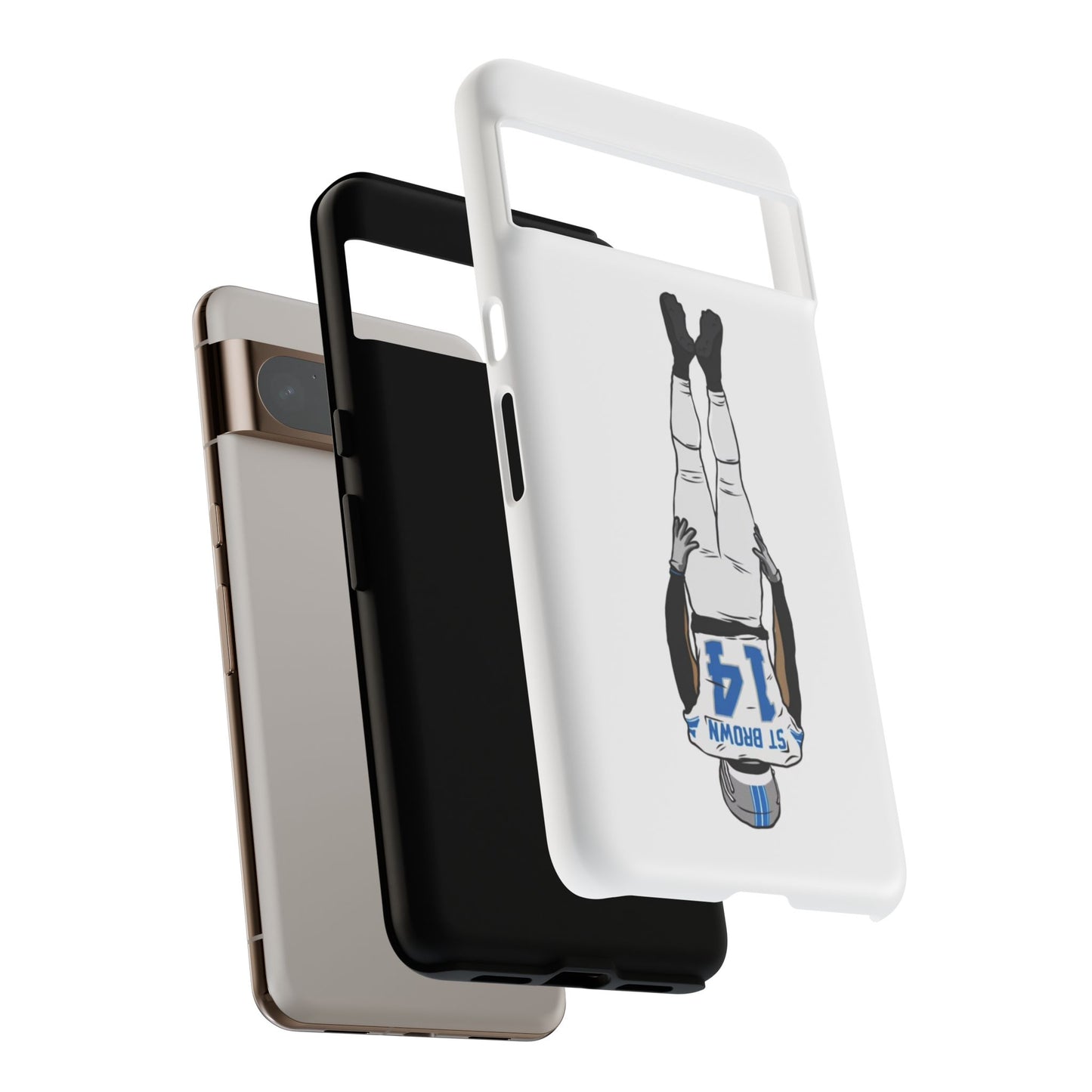 Android! Amon Ra St. Brown Lions Phone Case: Tough Cases with Bold Player Graphic