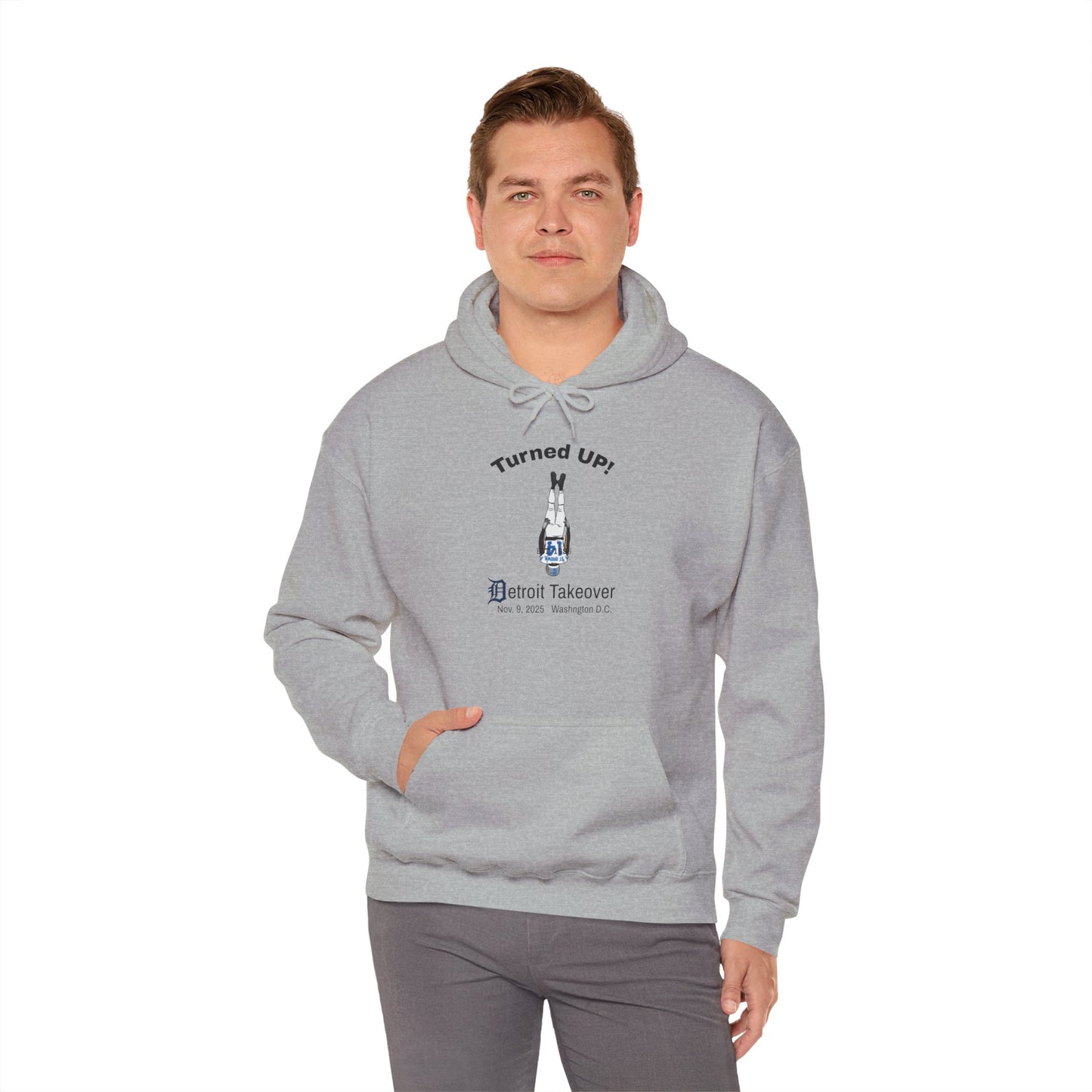 Turned UP! Detroit Takeover Hooded Sweatshirt for Comfort & Style