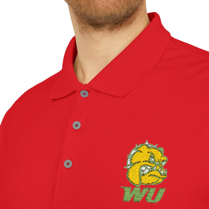 WU Bulldog Logo Polo Shirt — Embroidered College Team Performance Polo Printify