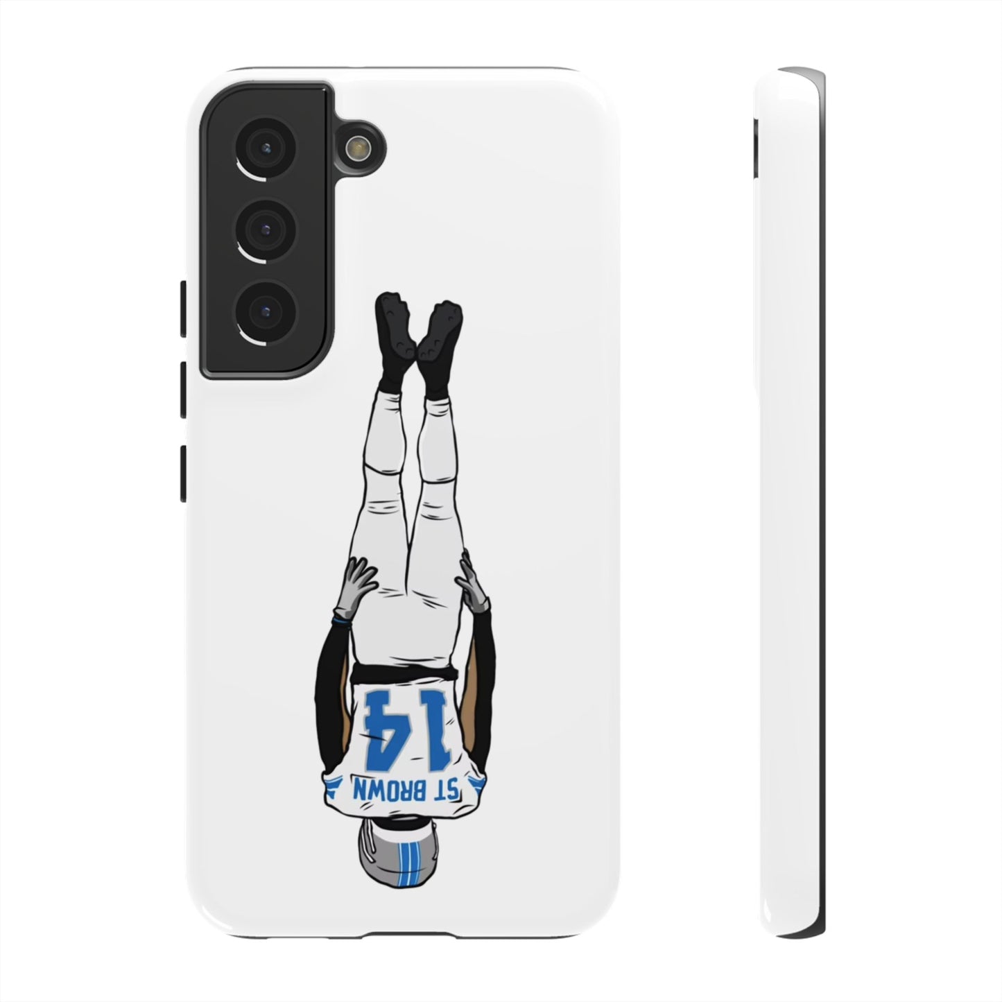 Android! Amon Ra St. Brown Lions Phone Case: Tough Cases with Bold Player Graphic