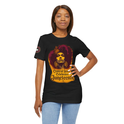 Juneteenth Celebration T-Shirt — "Central State Celebrates Juneteenth" Retro Afro Pride Tee