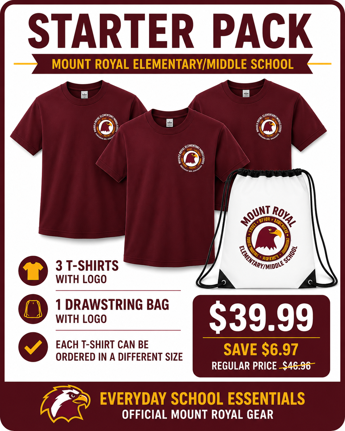 Mount Royal Starter Uniform Pack Lasercraft Design