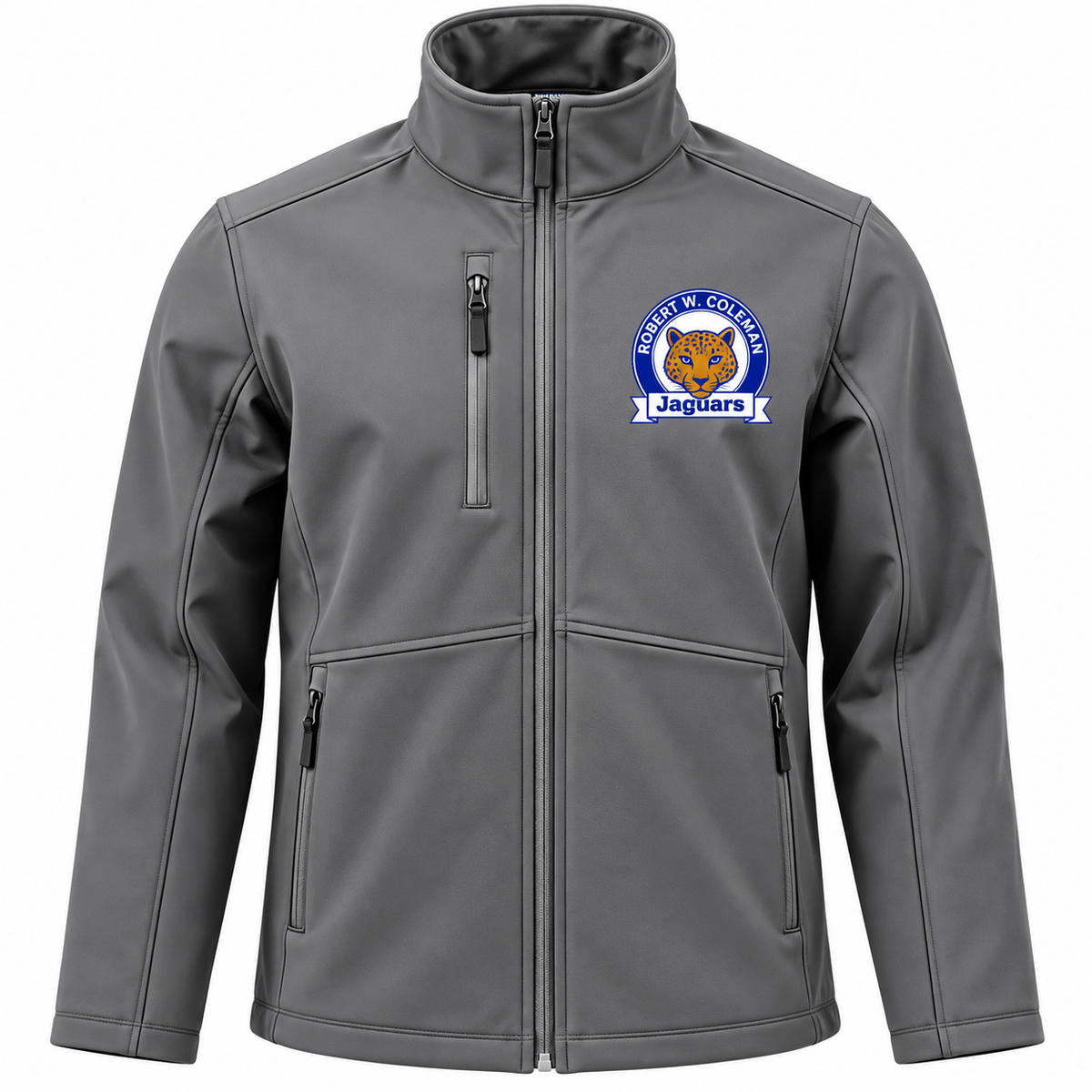 Robert W. Coleman Jaguars Staff Embroidered Softshell Jacket LaserCraft Design Studios
