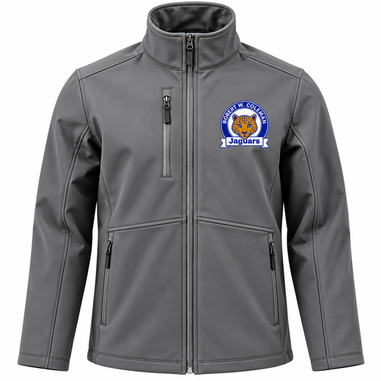 Robert W. Coleman Jaguars Staff Embroidered Softshell Jacket LaserCraft Design Studios