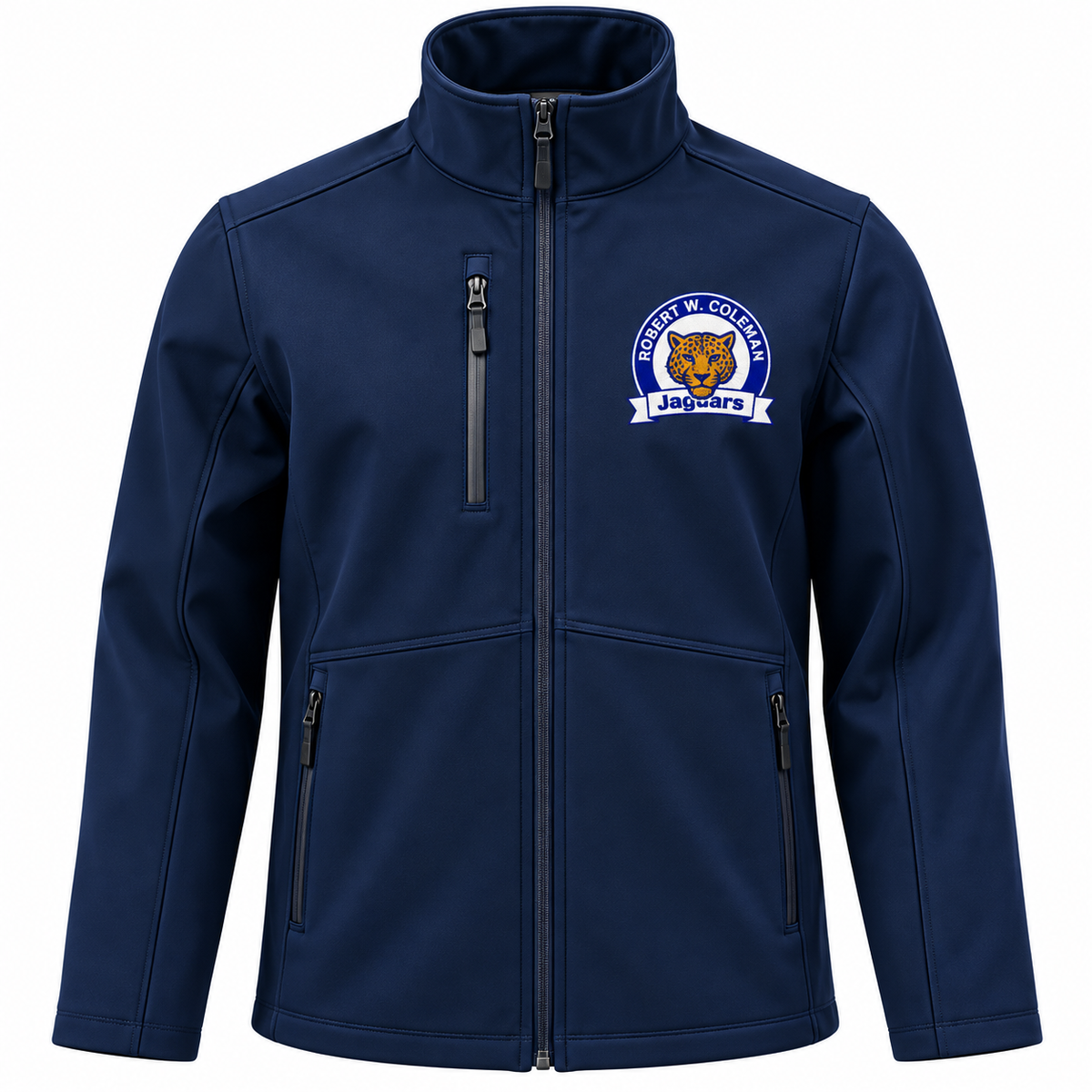 Robert W. Coleman Jaguars Staff Embroidered Softshell Jacket LaserCraft Design Studios