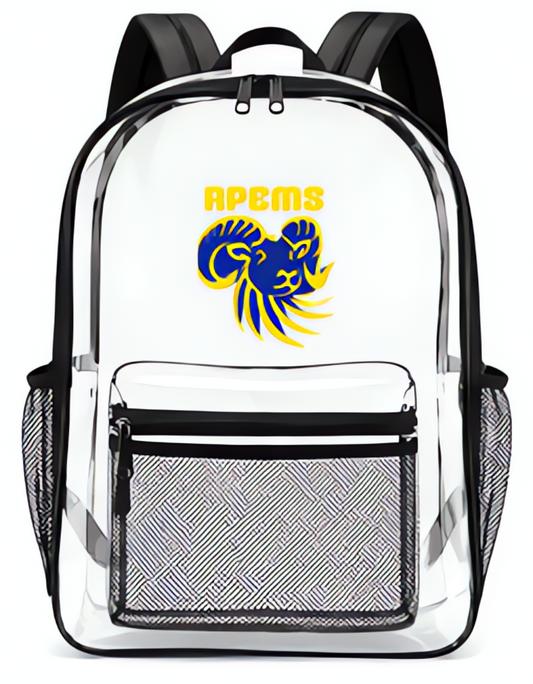 Roland Park Elementary/Middle School Premium Clear Backpack Lasercraft Design