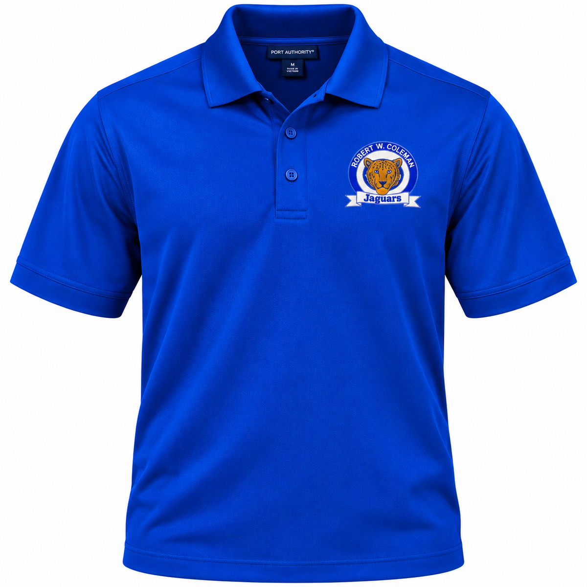 Robert W. Coleman Jaguars Staff Embroidered Polo LaserCraft Design Studios