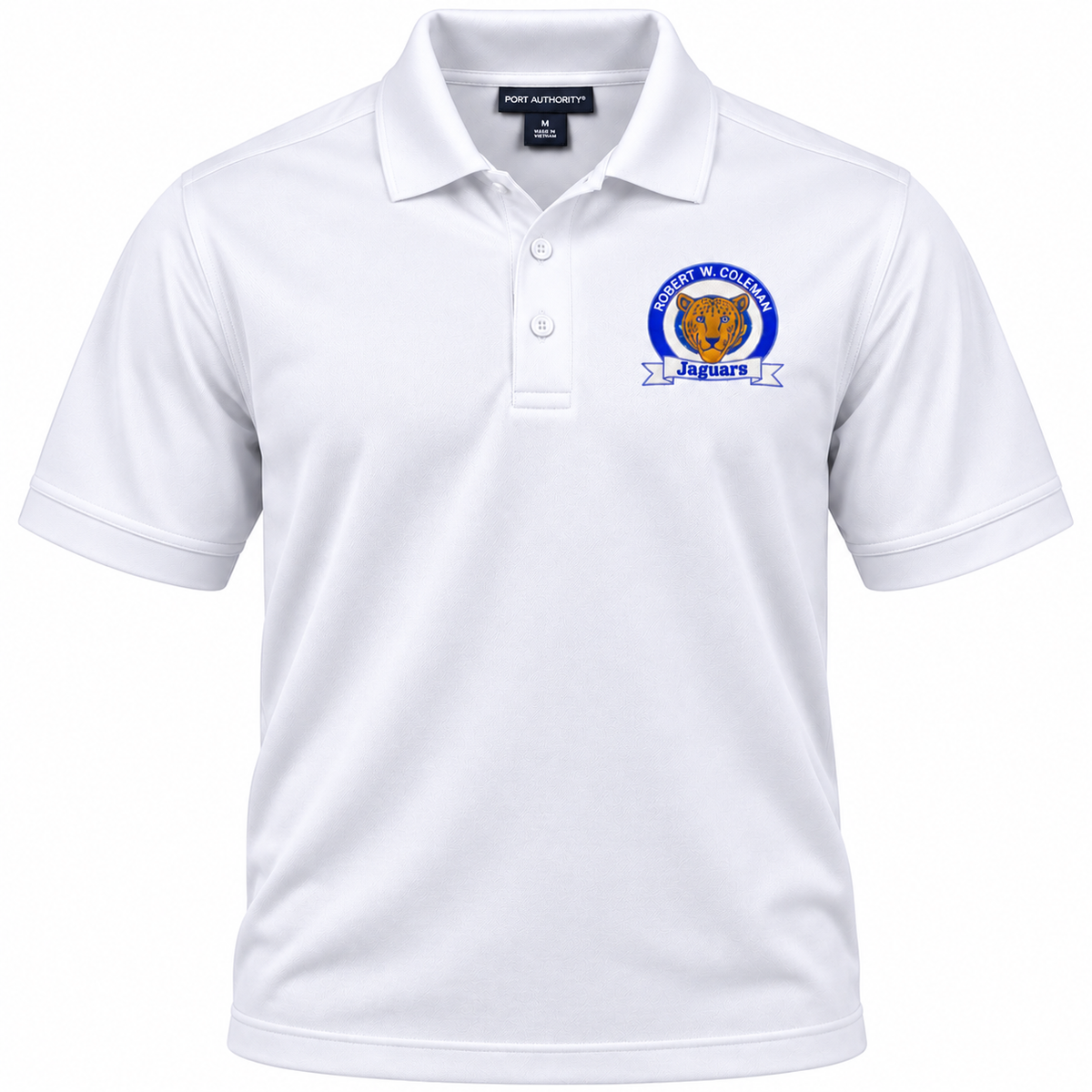 Robert W. Coleman Jaguars Staff Embroidered Polo LaserCraft Design Studios