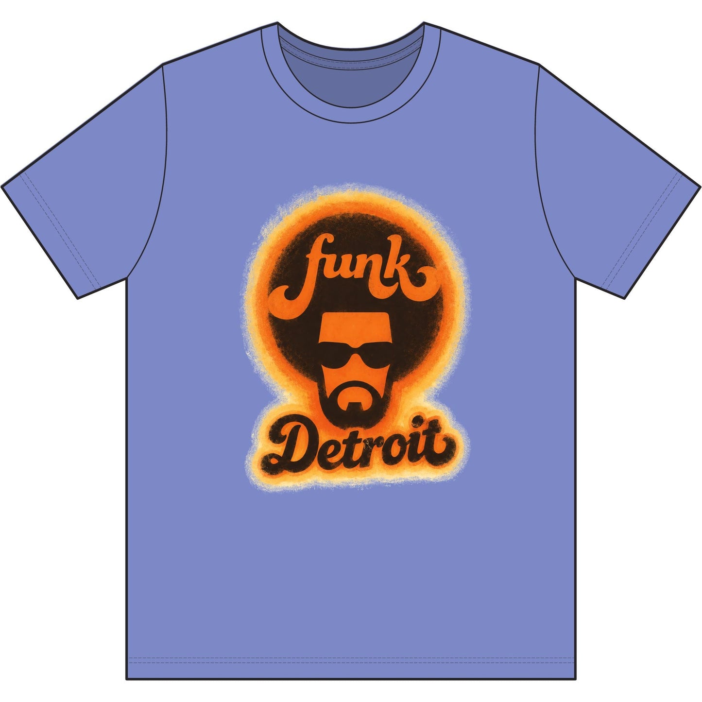 Detroit Funk Retro Tee - Lasercraft Design