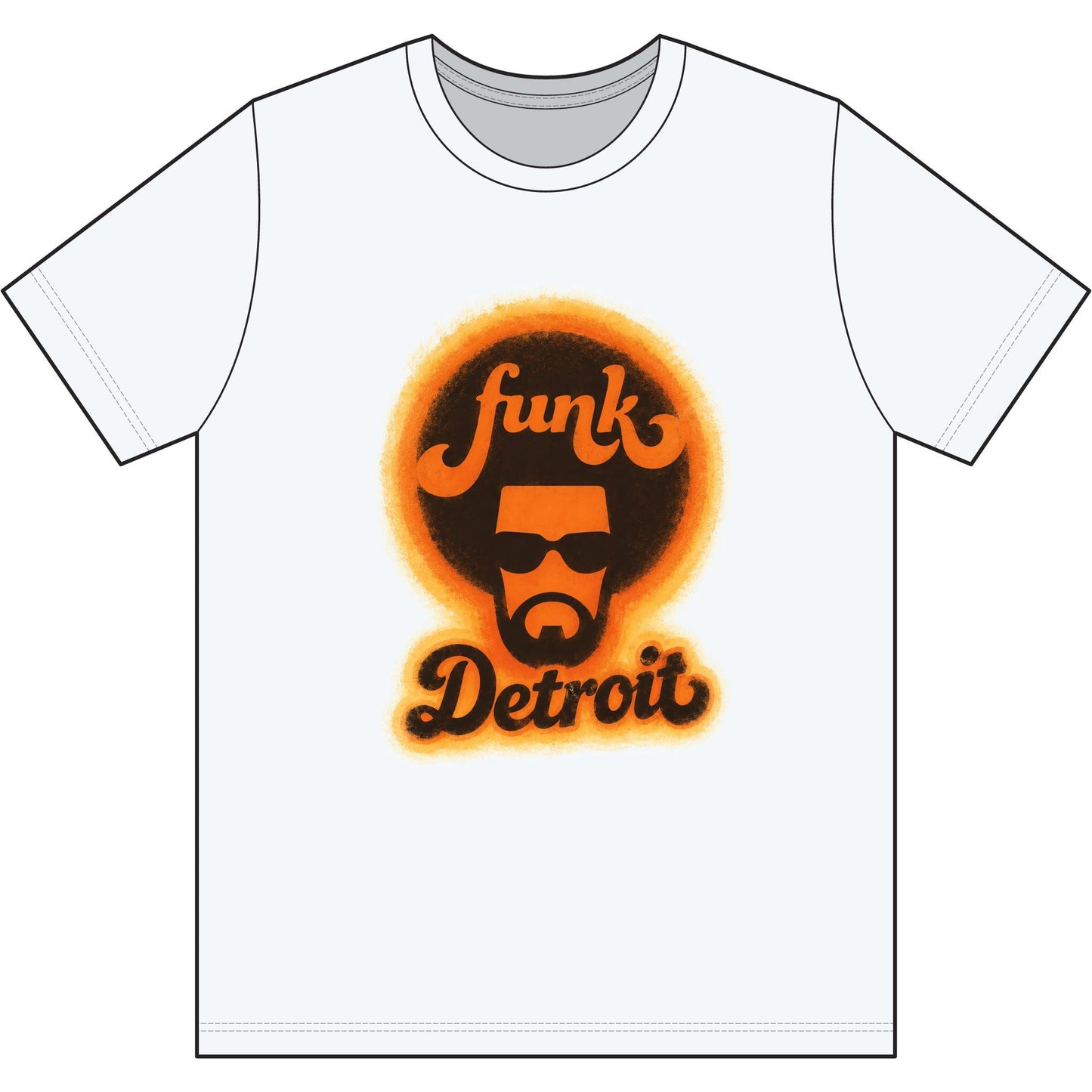 Detroit Funk Retro Tee - Lasercraft Design