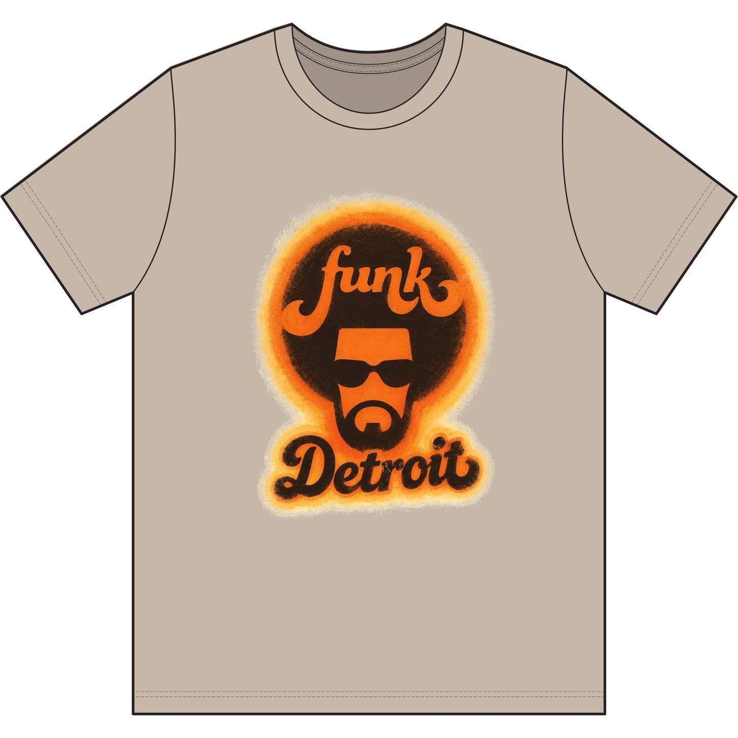 Detroit Funk Retro Tee - Lasercraft Design