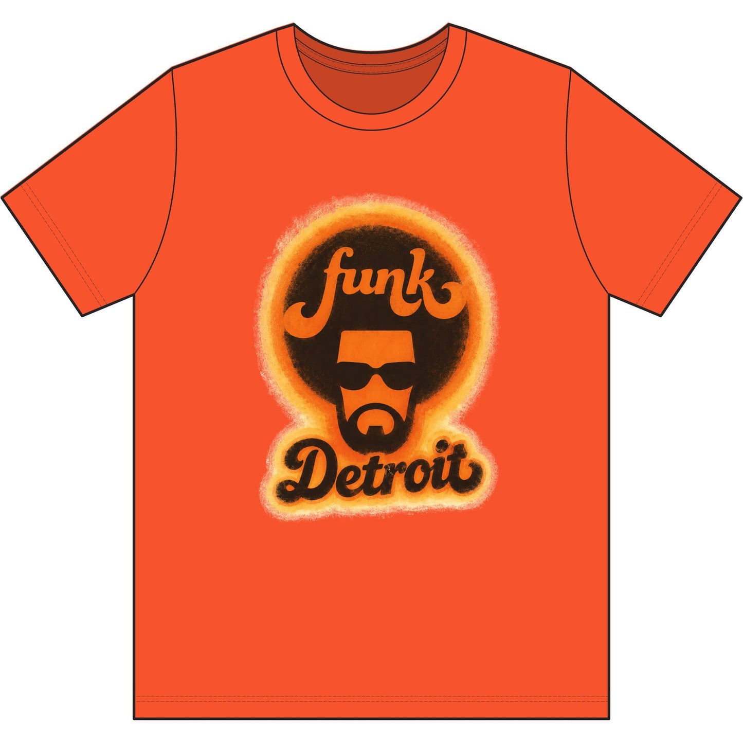 Detroit Funk Retro Tee - Lasercraft Design