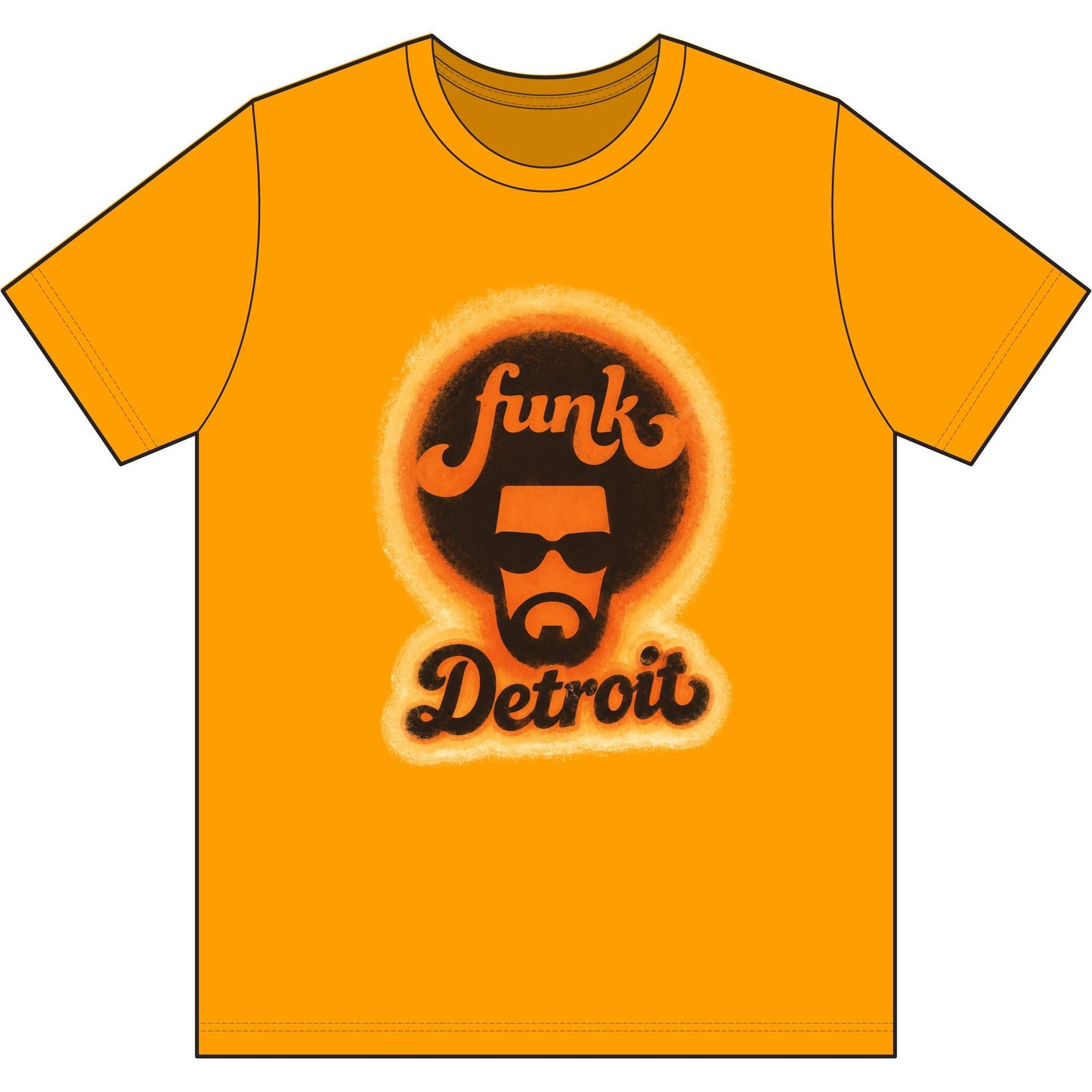 Detroit Funk Retro Tee - Lasercraft Design