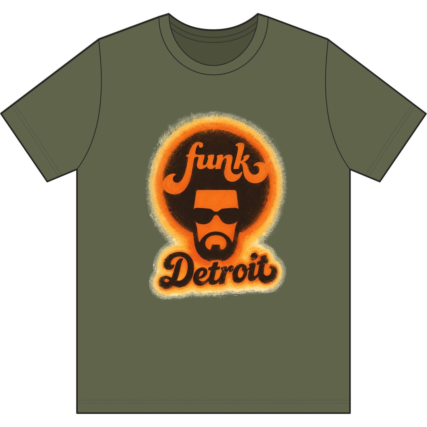 Detroit Funk Retro Tee - Lasercraft Design