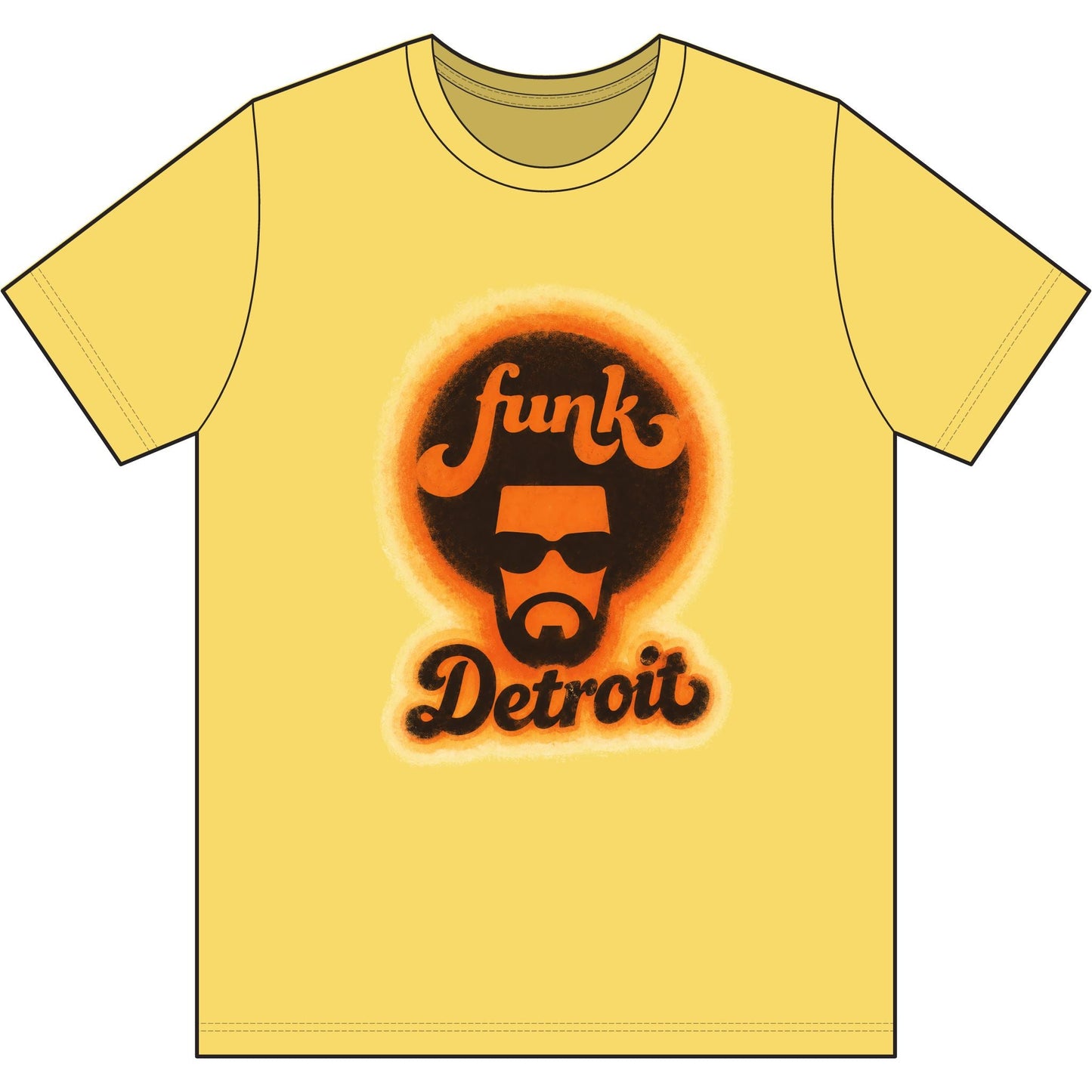 Detroit Funk Retro Tee - Lasercraft Design