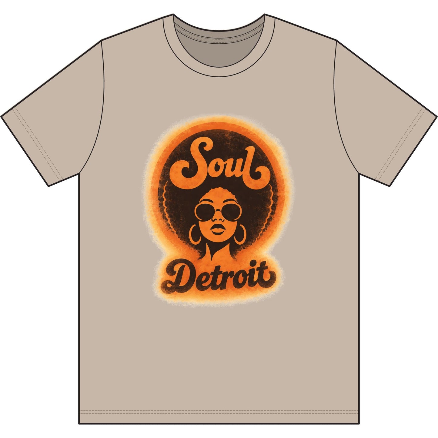 Detroit Soul Retro Tee - Lasercraft Design