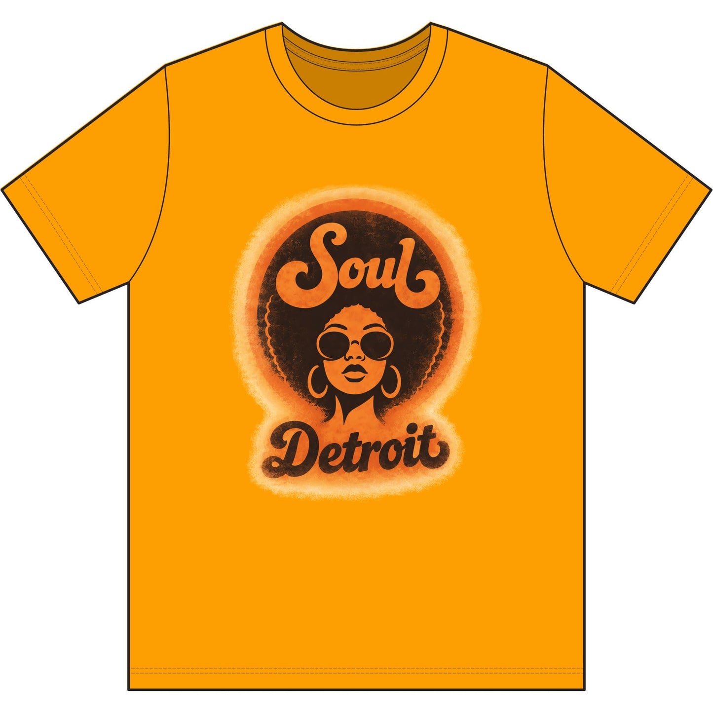 Detroit Soul Retro Tee - Lasercraft Design